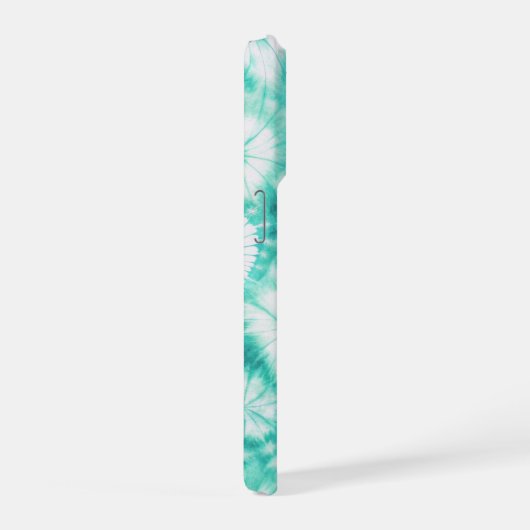 Blue Hearts Tie Dye iPhoneケース (右側面)