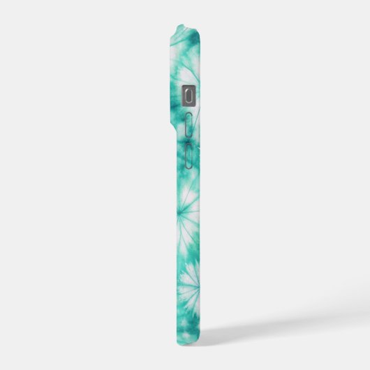 Blue Hearts Tie Dye iPhoneケース (左側面)