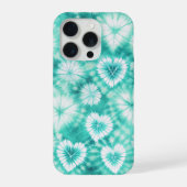 Blue Hearts Tie Dye iPhoneケース (裏面)