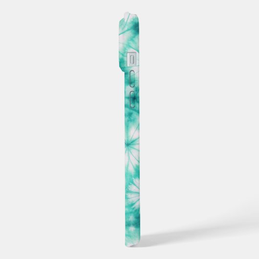 Blue Hearts Tie Dye iPhoneケース (左側面)