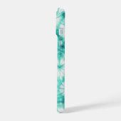 Blue Hearts Tie Dye iPhone 15ケース (左側面)