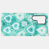 Blue Hearts Tie Dye Samsung Galaxyケース (裏面横)
