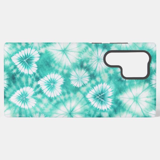 Blue Hearts Tie Dye Samsung Galaxyケース (裏面横)