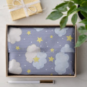  Blue Heavenly Stars And Clouds  薄葉紙 (ギフト)