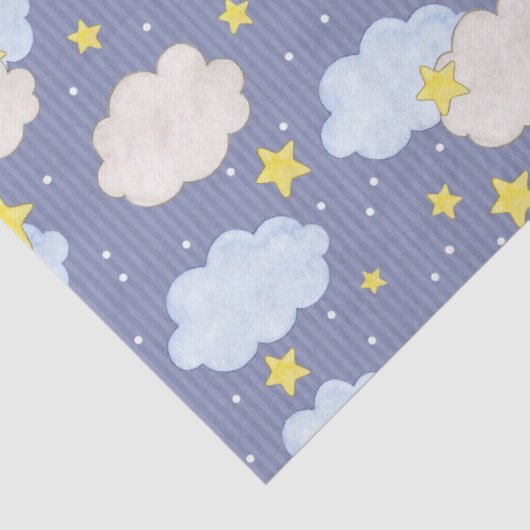  Blue Heavenly Stars And Clouds  薄葉紙 (詳細)