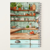 Blue Heeler Dog Chef Spiral Recipe Book ノートブック (裏面)