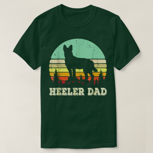 Blue Heeler Dog Dad Australian Cattle Dog Lovers F Tシャツ (デザイン正面)