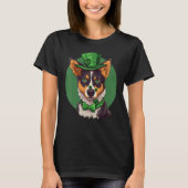 Blue Heeler shamrock St Patricks Day Australian Ca Tシャツ (正面)