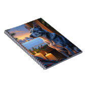 Blue Heeler With Christmas Lights Holiday  ノートブック (右側)