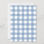 Blue Heifer Bull First Birthday Invitation 招待状 (裏面)