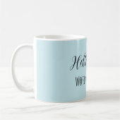Blue Hello World Coffee Cup コーヒーマグカップ (左)