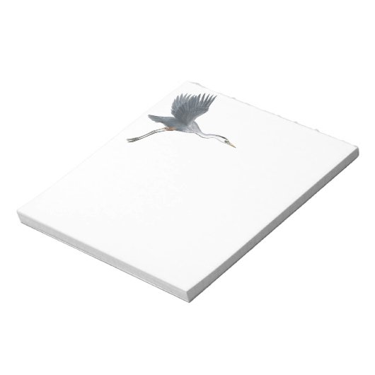 Blue Heron素晴らしがメモ帳を取り外す ノートパッド (回転)