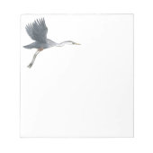 Blue Heron素晴らしがメモ帳を取り外す ノートパッド (正面)