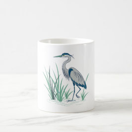 Blue Heron コーヒーマグカップ
