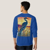 Blue Heron Sunset Sweatshirt スウェットシャツ (裏面フル)