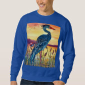 Blue Heron Sunset Sweatshirt スウェットシャツ (正面)