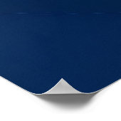 Blue Hexagon Art ポスター (角)