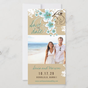Blue Hibiscus Tropicalの写真結婚保存日時 セーブザデート