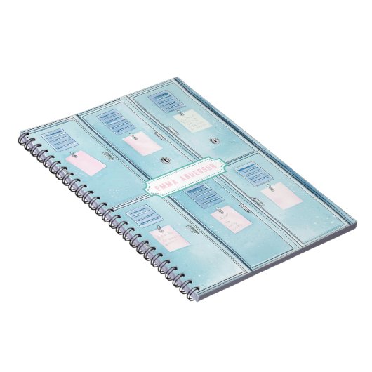 Blue High School Lockers ノートブック (右側)