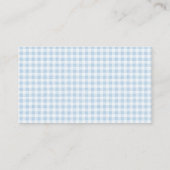 Blue Highland Cow Books For Boy Baby Shower エンクロージャーカード (裏面)