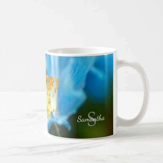 Blue Himalayan Poppy Mug コーヒーマグカップ (右)