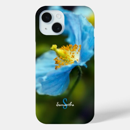 Blue Himalayan Poppy Phone case Case-Mate iPhoneケース (裏面)