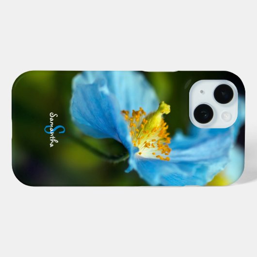 Blue Himalayan Poppy Phone case Case-Mate iPhoneケース (裏面 (横))
