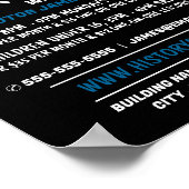 Blue History Book、History Course 広告's ポスター (角)