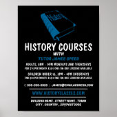 Blue History Book、History Course 広告's ポスター (正面)