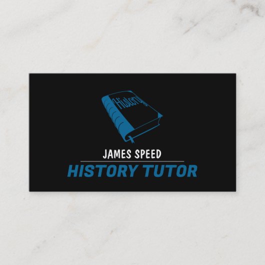 Blue History Book、History Tutor、先生 名刺 (正面)