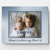 Blue Homeが私のハート フォトプラーク (正面)