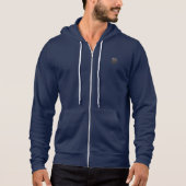 Blue Hoodie for Men & Women – Comfortable Cotton F パーカ (正面)