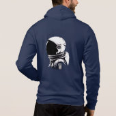 Blue Hoodie for Men & Women – Comfortable Cotton F パーカ (裏面)