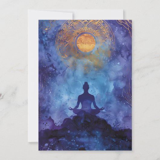 Blue Horizon | Calm Meditation Composition 招待状 (裏面)