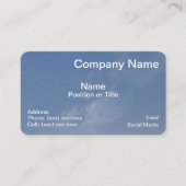 Blue Horizon Professional Business Card 名刺 (正面)