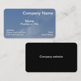 Blue Horizon Professional Business Card 名刺