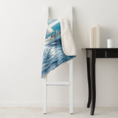 Blue Horizon Solitary Sailboat シェルパブランケット (インサイチュ)