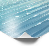 Blue Horizon Solitary Sailboat フォトプリント (角)