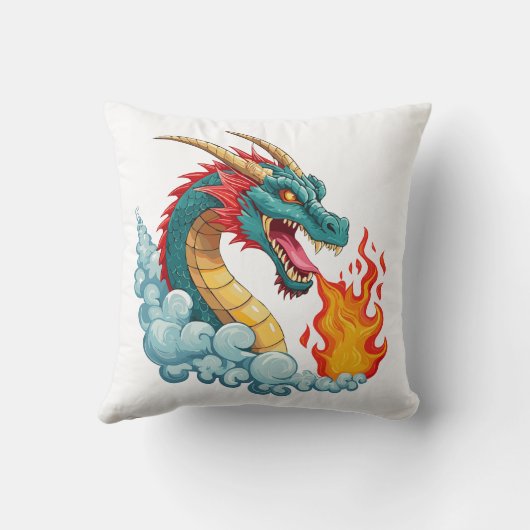 Blue horned dragon クッション (裏面)