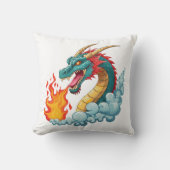 Blue horned dragon クッション (正面)