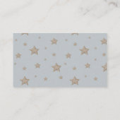 Blue Hot Air Balloon Baby Shower Book Request エンクロージャーカード (裏面)