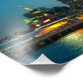 Blue Hour in the City フォトプリント (角)