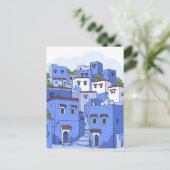 Blue Houses in Chefchaouen Morocco Travel ポストカード (スタンド正面)