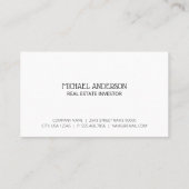 Blue Houses Real Estate Logo | Properties 名刺 (裏面)