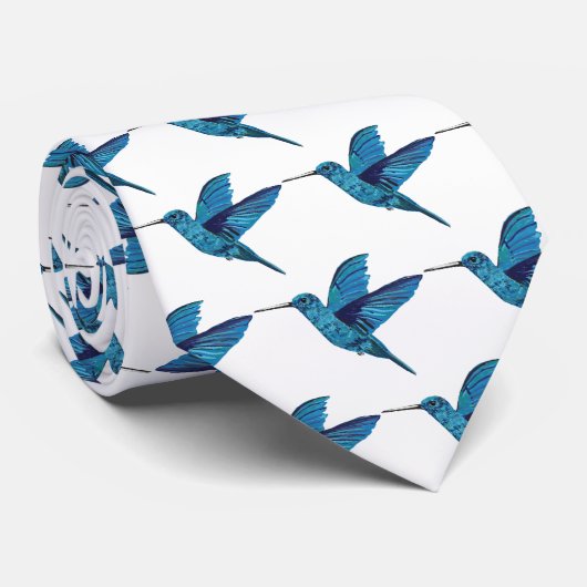 Blue Hummingbird ネクタイ (ロール)