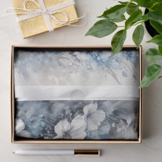 Blue Hummingbird in Flight Decoupage 薄葉紙 (ギフト)