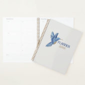 Blue Hummingbird Planner – Customizable Year  プランナー手帳 (ディスプレー)