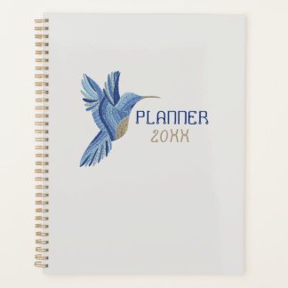 Blue Hummingbird Planner – Customizable Year  プランナー手帳