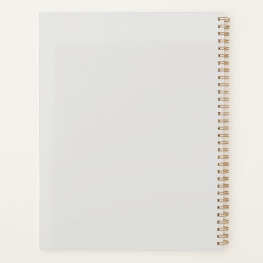 Blue Hummingbird Planner – Customizable Year  プランナー手帳 (裏面)