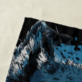Blue Husky Beach Towel – Bold Dog Art ビーチタオル (インサイチュ)